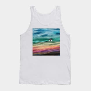 Scottish Cottage On The Moors Tank Top